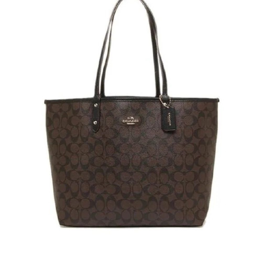 Coach Brown Signature Tote Bag